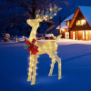 The Seasonal Aisle Reindeer Lighted Display Gold 130cm H X 60cm W X 20cm D Image