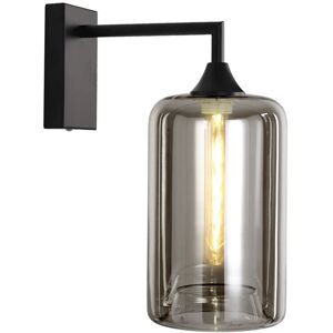 George Oliver Bonita 1 - Light Armed Sconce Black/Smoke 30cm H X 18cm W X 18cm D Image