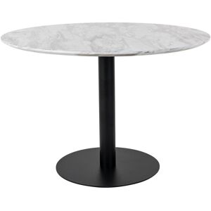 Canora Grey Larkste Pedestal Dining Table Black 75cm H x 110cm L x 110cm W Image