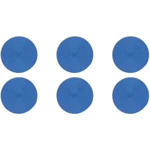 Excelsa set of 6 placemats Round 36 cm plastic Blue 36cm W X 36cm L X 0.2cm D Image