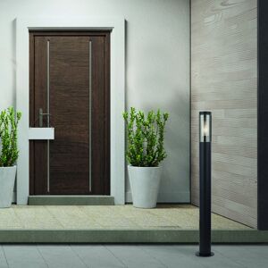 Metro Tarik Matt Black Hardwired Bollards Matt Black 90cm H x 12cm W x 12cm D Image