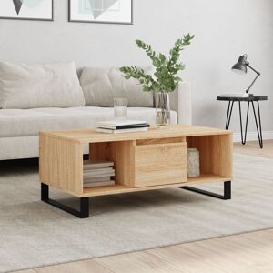 Borough Wharf Aldrik Coffee Table with Storage Sonoma Oak 90cm W X 50cm D Image