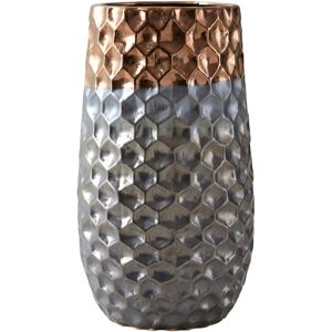 Hykkon Alfonso Table Vase Silver;Copper 37cm H x 21cm W x 21cm D Image