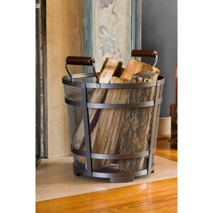 Symple Stuff Prairie Log Rack Antique Iron 55cm H X 48cm W X 40.6cm D Image