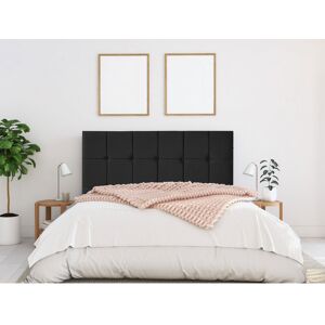 Marlow Home Co. Brickey Upholstered Headboard Black Small Double (4') Image