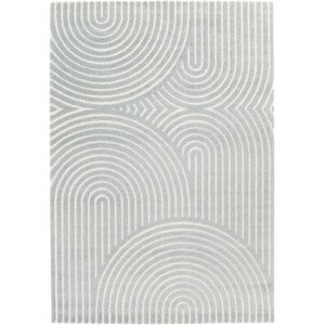 Ivy Bronx Machine Woven Rug, Polypropylene Plastic; Polyester ,Arches Pattern Blue Rectangle 160 x 230 cm Image