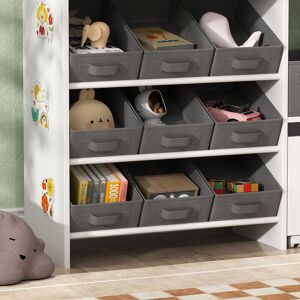 Julianna Isabelle & Max Toy Organiser with Bins White 80cm H X 105cm W X 30cm D Image