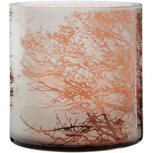 Alpen Home Glass Hurricane Brown 20cm H x 20cm W x 20cm D Image