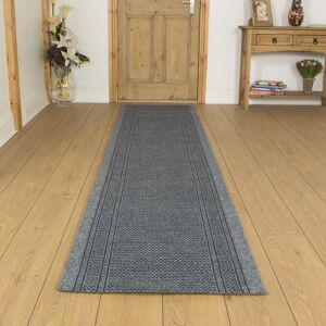 Brambly Cottage Adalynn Flatweave Grey Rug Grey Runner 450cm x 66cm Image