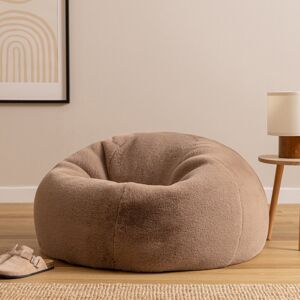 Bean Bag Bazaar icon Kingston Giant Faux Fur Bean Bag Armchair Brown Medium Image