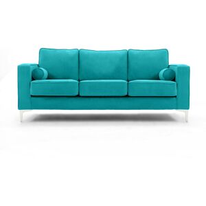 Canora Grey Georgio 3 Seater Sofa Black 92cm H X 182cm W X 93cm D Image