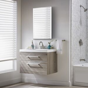 Metro Bathroom Mirror,Illuminated LED Bathroom Mirror, LED Mirrors Light With Touch Control Switch,60X80x3cm 70cm H x 50cm W Image