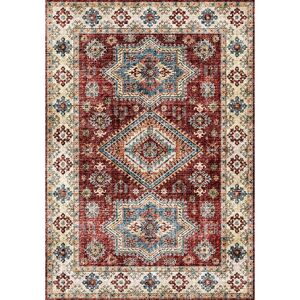 Mercury Borealis Flatweave Red/Beige Rug Blue;Red;Beige Rectangle 200 x 290cm Image