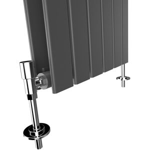 Belfry Heating Chasity Vertical Flat Panel Radiator Anthracite 160cm H x 45.2cm W x 6.1cm D Image