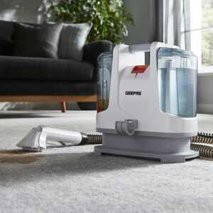 GEEPAS Portable Spot Cleaner Stain Remover 2 Cleaning Heads 400W White;Grey 3.4kg Image