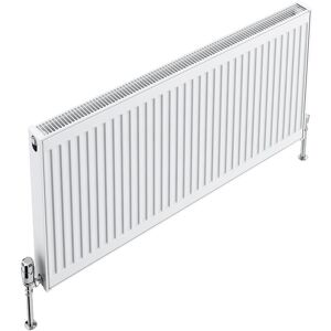 K-Rad Type 21 Double Panel Single Convector Radiator - White White 400cm H x 900cm W x 70cm D Image