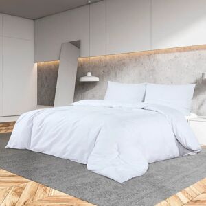 Symple Stuff Black Egyptian Quality Cotton Traditional Duvet Cover Set White 200 x 200 cm + 65 x 65 cm Image