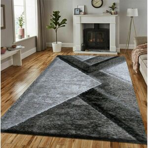 George Oliver Folsom Power Loom Silver/Grey Rug Rectangle 160 x 230cm Image