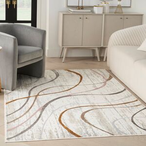 Ivy Bronx Bernat Machine Woven Ivory Rug Ivory Rectangle 119 x 180cm Image