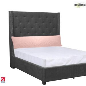 Lancashire Textiles Ltd Full Body Bolster, Polycotton Casing, Hollowfiber Filling, Orthopedic Soft Support Pillow Light Pink 48 x 180 cm Image