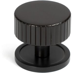 From The Anvil Matt Black Judd Cabinet Knob - 32Mm (Plain) Aged Bronze 4 cm Image