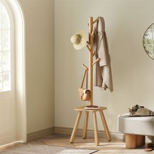 George Oliver Trae Hall Tree 10cm Wide Natural 170.5cm H X 34.7cm W Image