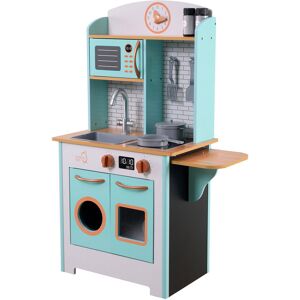 Teamson Kids Little Chef Santos Retro Kitchen Set Light Blue/White 92.1cm H X 29.2cm W X 29.2cm D Image