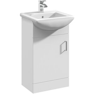 Nuie Mayford Weekley 463mm Free-standing Vanity Unit White 836mm H X 458mm W X 440mm D Image