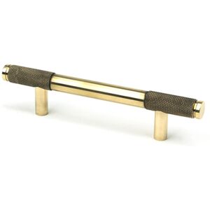 From The Anvil Polished Nickel Half Brompton Pull Handle - Large Aged Brass 9.6 cm Image