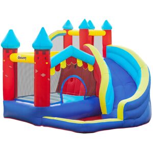 Outsunny Castle Pop-Up Bounce House Blue;Red;Yellow 3 Image