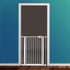 Symple Stuff Child and Pet Safety Baby Gate White 104cm H x 147.4cm W x 4cm D Image