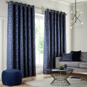 Corrigan Studio Rasc Room Darkening Curtain Ink 90" W x 108" L Image