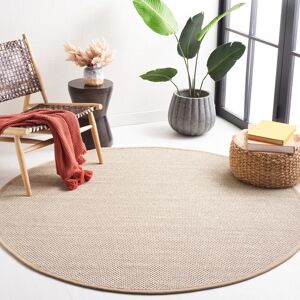 Blue Elephant Torbin Machine Woven Beige Rug Beige Round 122cm Image