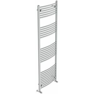 Belfry Heating Cano Curved Heated Towel Rail Radiator Bathroom Ladder Warmer Chrome 180cm H x 60cm W x 5.6cm D Image