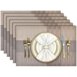 Ebern Designs Polyvinyl Chloride Placemat Gold 45cm W X 30cm L X 0.1cm D Image