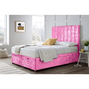 Wayfair Sleep Bakersfield Gai End Lift Ottoman Bed with 54" Floorstanding Headboard Baby Pink Small Single (2'6) Image