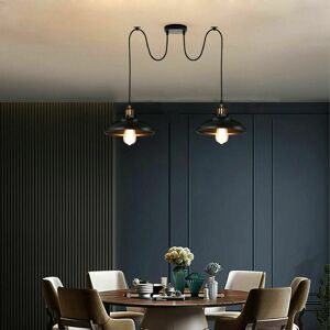 Longshore Tides Hinkle 2 - Light Cluster Dome Pendant Black 206cm H X 24cm W X 24cm D Image