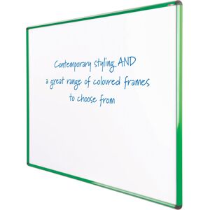 Symple Stuff Magnetic Whiteboard Green 120cm H x 150cm W Image