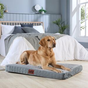 Slumberdown Orthopaedic Firm Support Crate Mattress Pet Bed Grey 100cm H x 70cm W x 9cm D Image