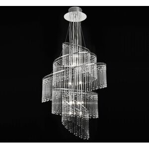 Etta Avenue Coles 24-Light Crystal Chandelier Chrome 65cm W X 65cm D Image