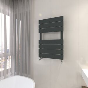 Belfry Heating Towel Rail Radiator Vertical Designer Radiator Grey 650mm H X 400mm W X 62mm D Image