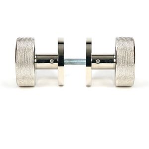 From The Anvil Brompton Interior Mortise Knob Set Polished Nickel 6.3cm W Image