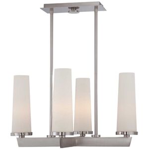 Ebern Designs Austan 4 -Light Shaded Chandelier Brushed Nickel 32cm H X 54cm W X 54cm D Image