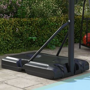 Freeport Park Adjustable Height Portable Full-Size Basketball Hoop Black;White;Orange 264cm H X 71cm W X 74cm D Image
