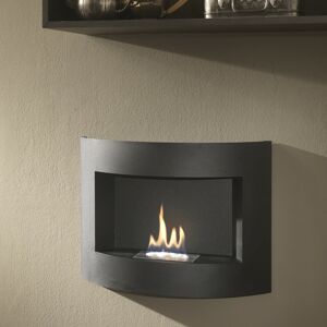 Belfry Heating Ayana Wall Mounted Fire Black 45cm H X 63cm W X 16cm D Image