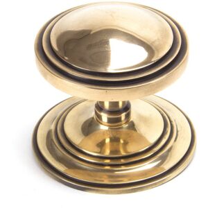 From The Anvil Art Deco Centre Door Knob Polished Bronze 7.8cm H X 8.1cm W Image