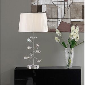 Mercer41 55cm Table Lamp Cream/Polished Chrome 55cm H X 30cm W X 30cm D Image