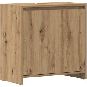 17 Stories Shanitha Bathroom Cabinet Artisan Oak 60cm H X 60cm W X 33cm D Image