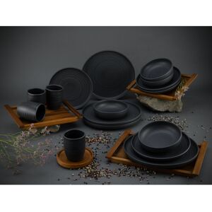Creatable Uno 16 Piece Dinnerware Set, Service for 4 Black 16 Image