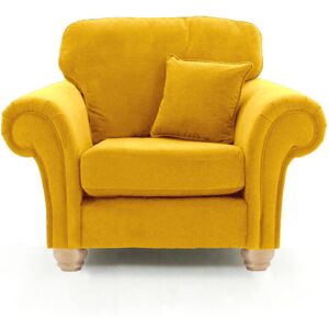 Rosdorf Park Foreston 2 Seater Velvet Sofa Mustard 1 Image